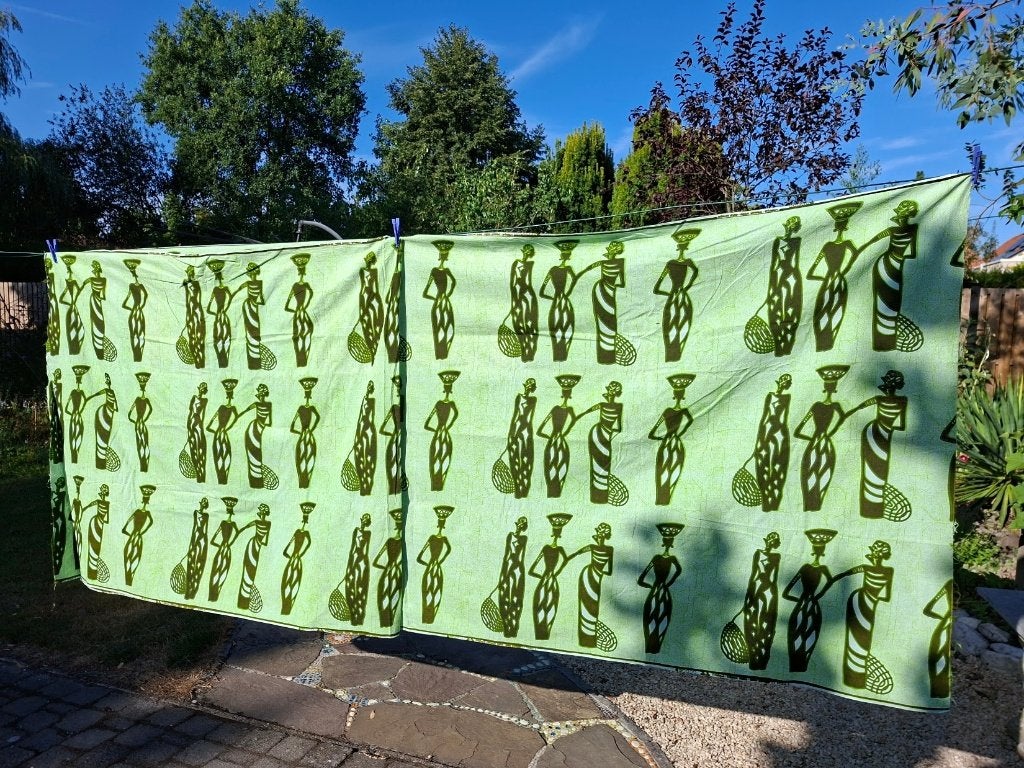 Afrikaanse stof wax print, Ophalen, Nieuw, Katoen