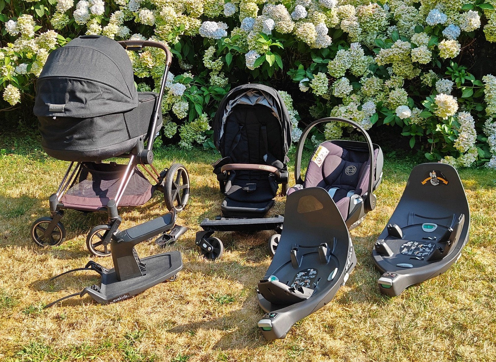 Cybex Priam Kinderwagenset - incl. Cloud Z, Base Z & acc., Gebruikt, Verstelbare duwstang, Ophalen, Kinderwagen