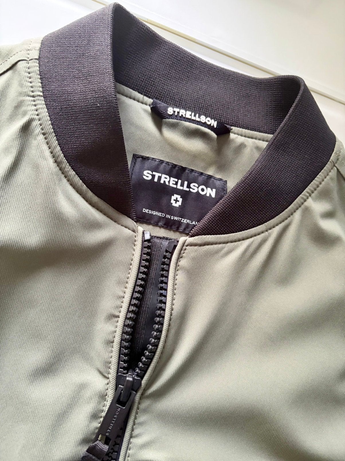 STRELLSON FLEX CROSS — Kaki jack — Maat 52, Kleding | Heren, Ophalen, Zo goed als nieuw, Maat 52/54 (L), Overige kleuren
