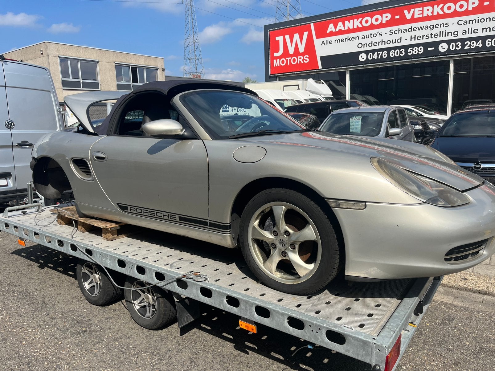 Porsche boxter2.7 project, Auto's, Porsche, Automaat, Cabriolet, Particulier, Zilver of Grijs
