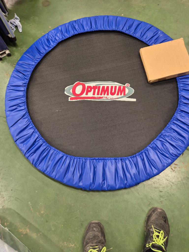 trampoline, Sport en Fitness, Turnen, Ophalen, Nieuw, Blauw, Materiaal
