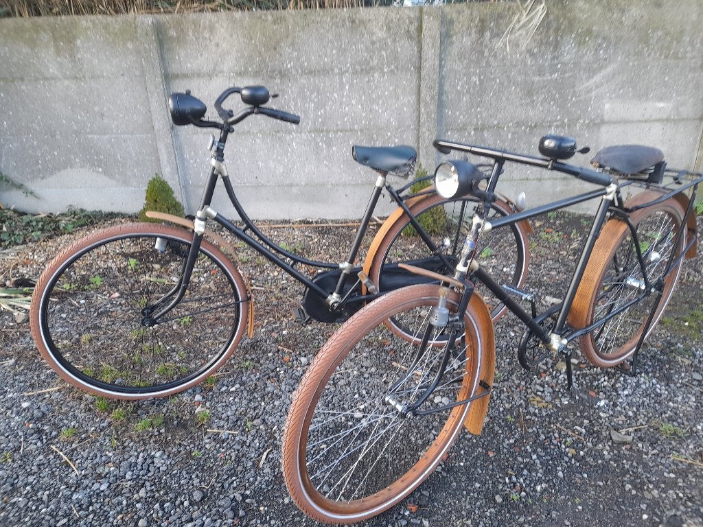 3 vooroorlogse fietsen, Ophalen, Gebruikt, Terugtraprem, Versnellingen