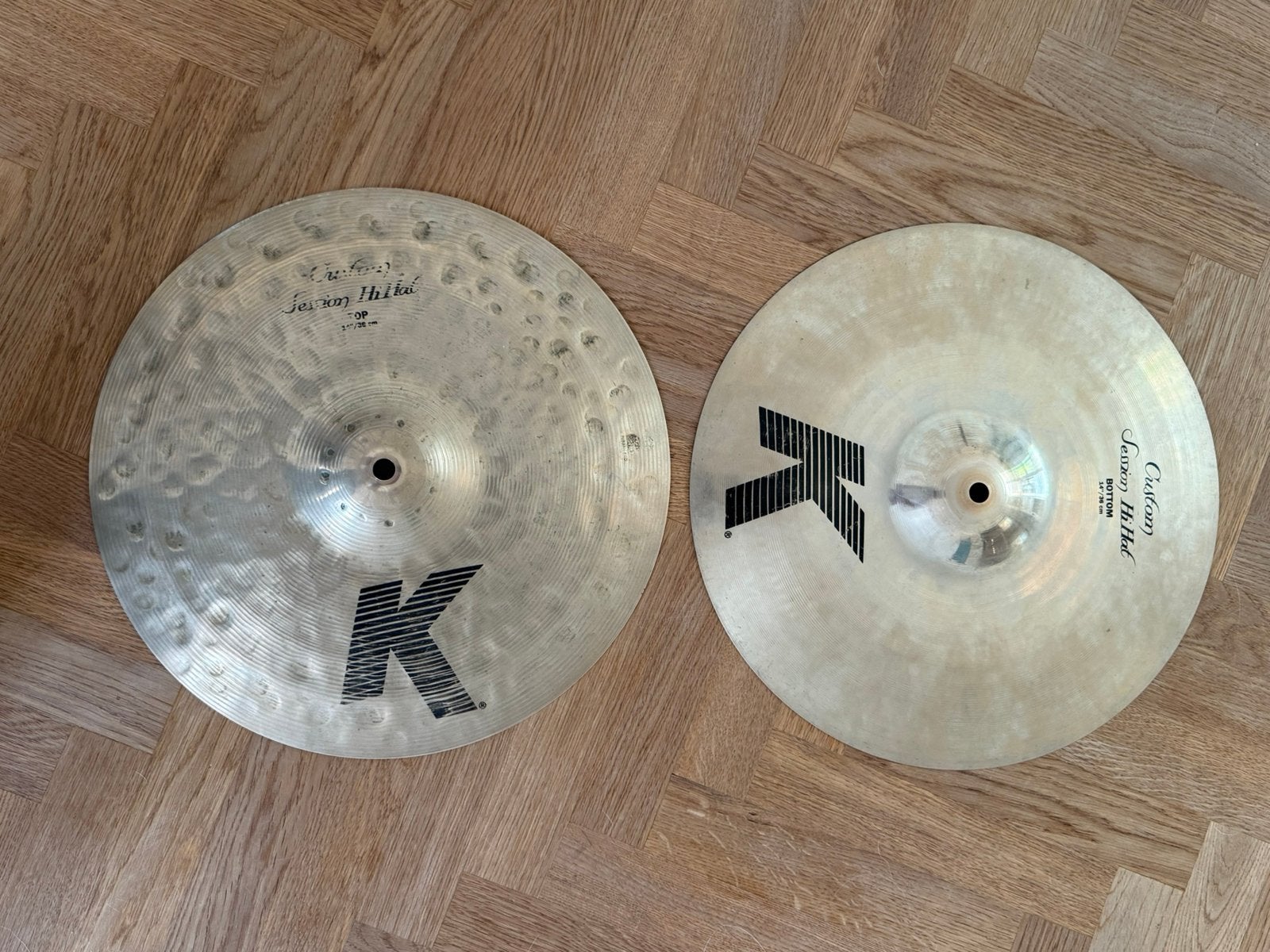 Zildjian K Custom session hats 14”, Enlèvement, Utilisé