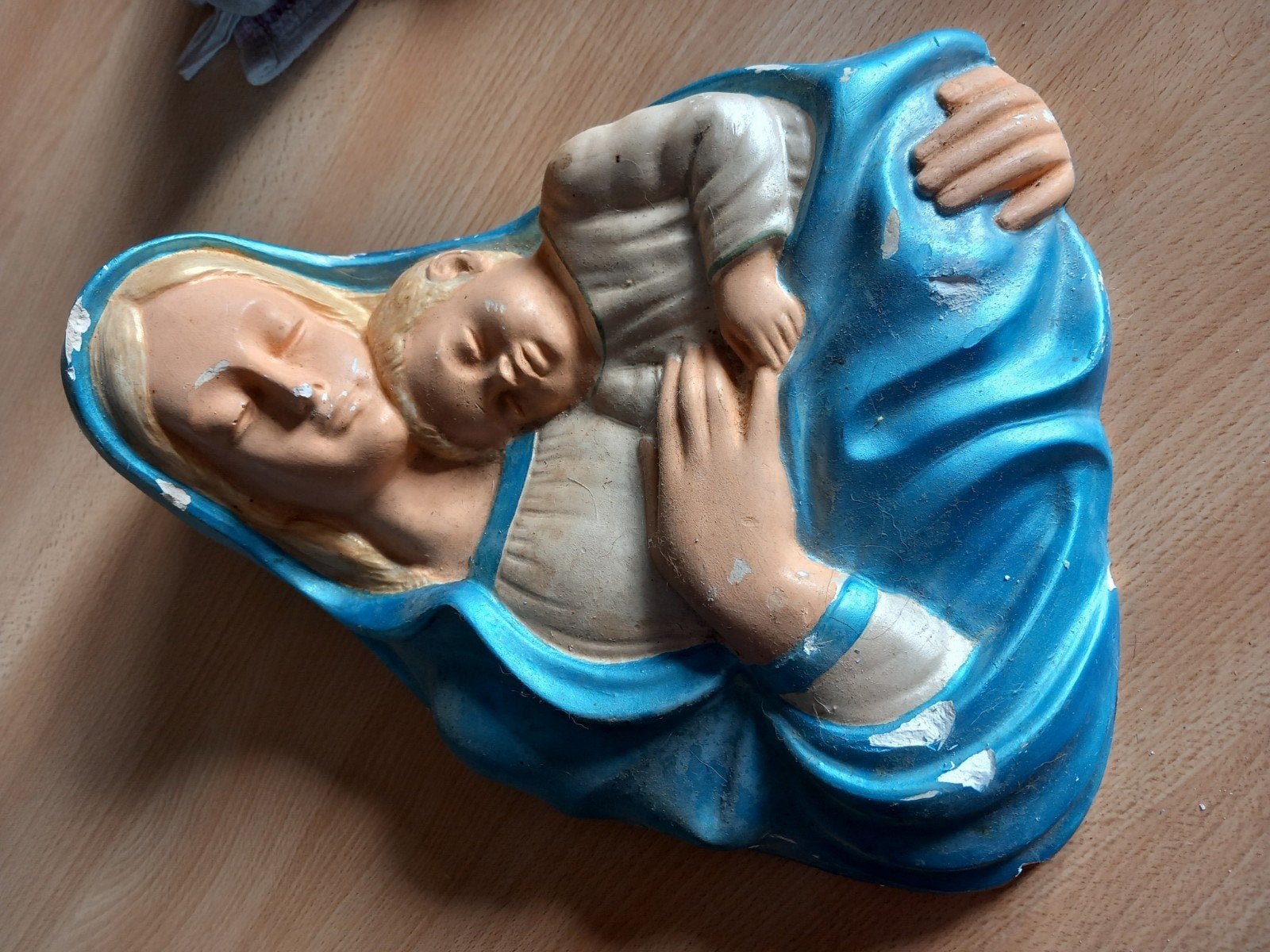 vierges marie et jésus en plâtre ancien, Antiquités & Art, Enlèvement
