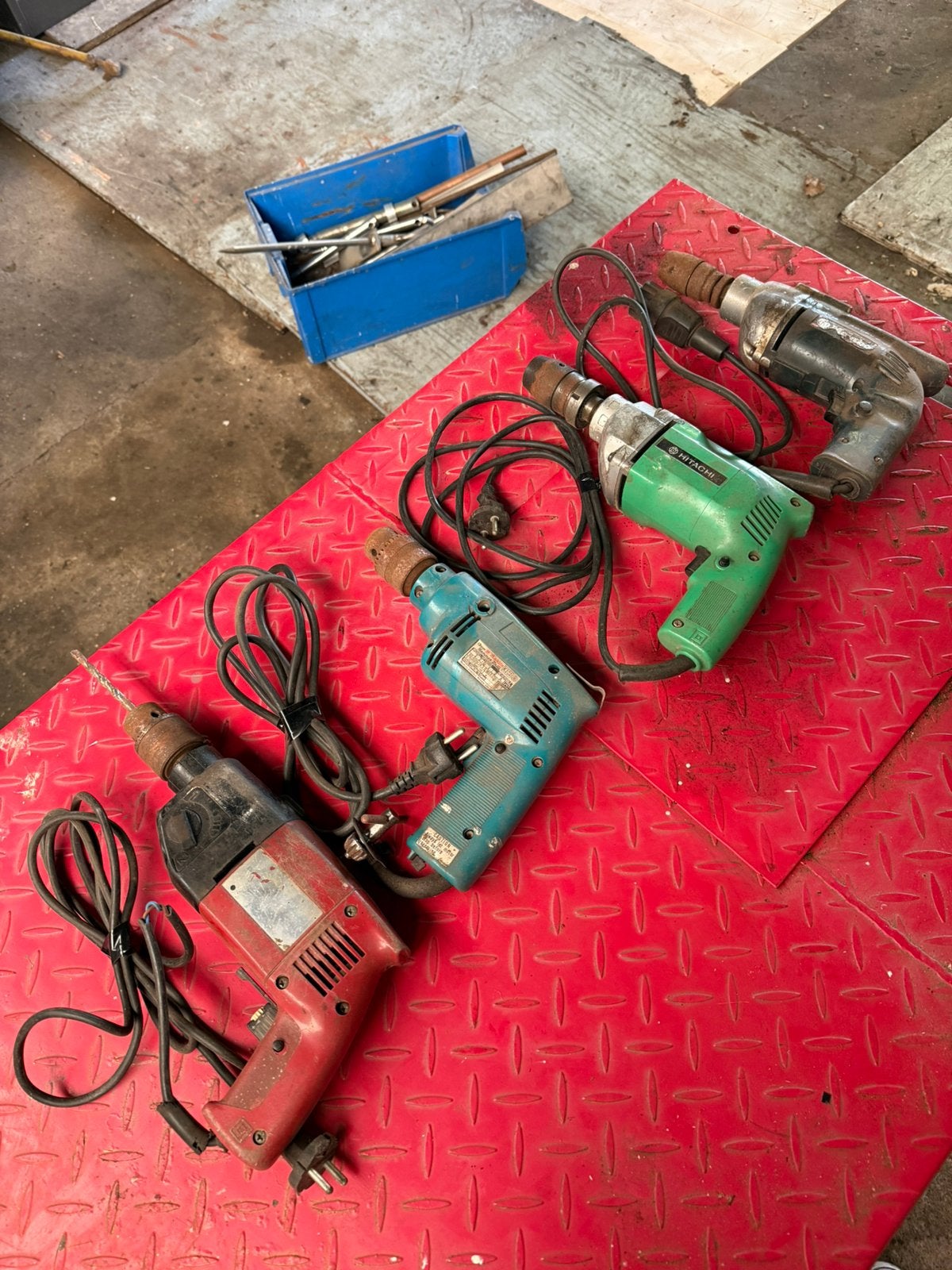 Lot oude boormachines, Bricolage & Construction, Enlèvement, Comme neuf