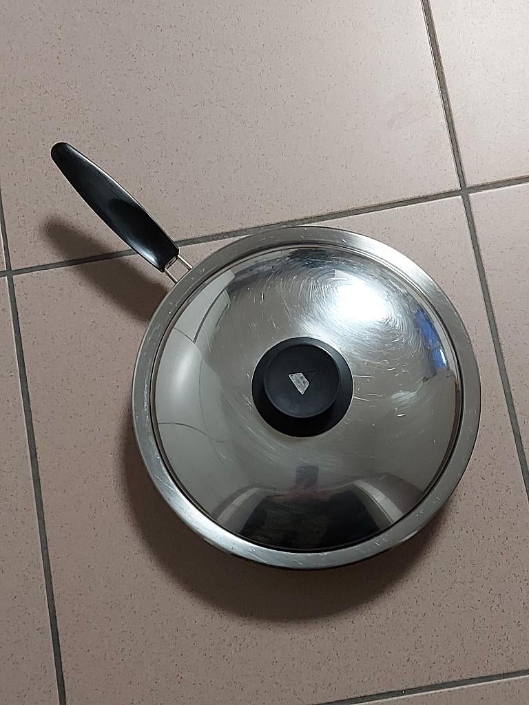Kookpan met deksel - merk AMC, Huis en Inrichting, Ophalen, Gebruikt, Koekenpan of Braadpan