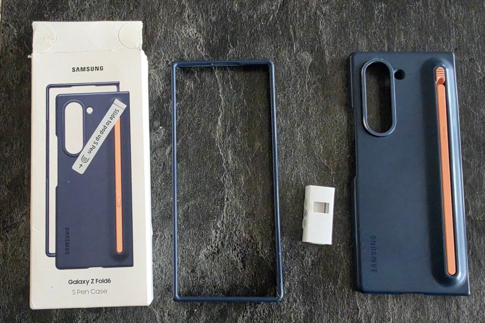 Samsung S Pen Galaxy Z Fold6 hoesje + stylus — €25Ik verkoop, Ophalen of Verzenden, Gebruikt, Overige modellen, Frontje of Cover