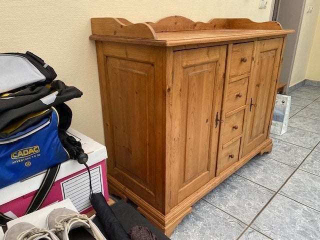 kast grenen, Huis en Inrichting, Kasten | Buffetkasten, Ophalen, Gebruikt, Grenenhout, 50 tot 75 cm
