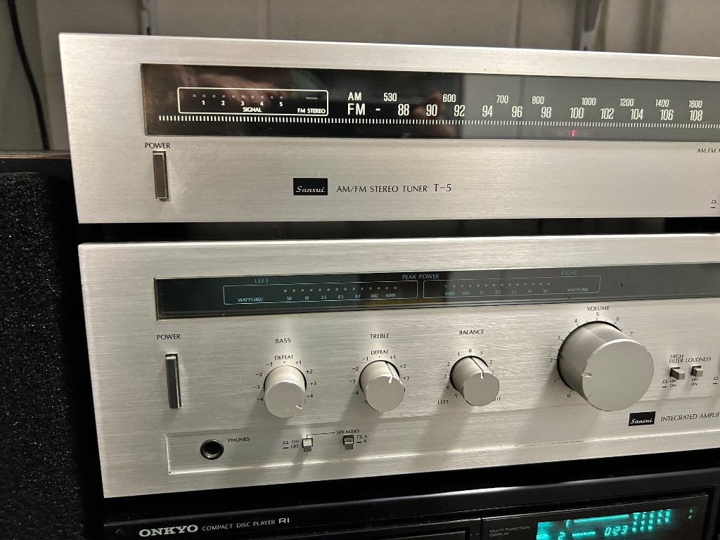 SANSUI STEREOSET compleet, TV, Hi-fi & Vidéo, Autres marques, Tuner ou Radio, Enlèvement, Utilisé