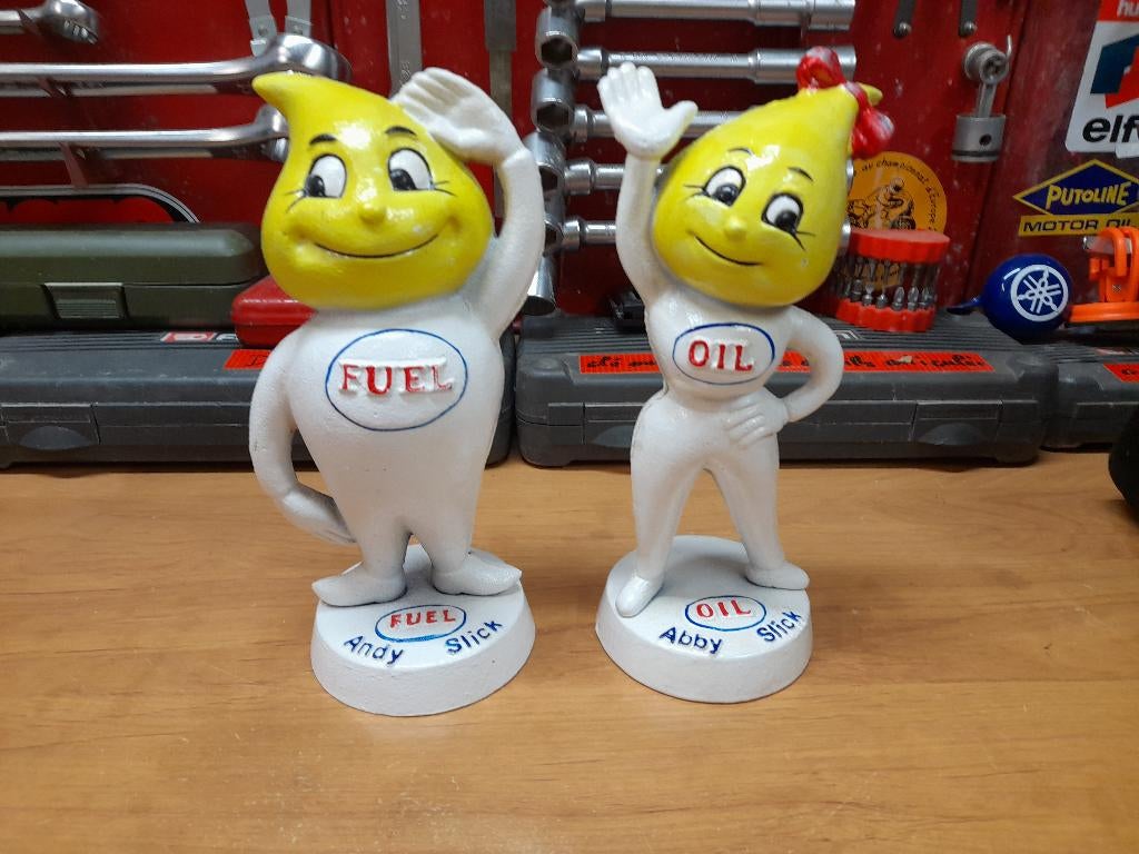 anciennes figurines esso andy abby fonte tirelire, Envoi, Utilisé, Autres types