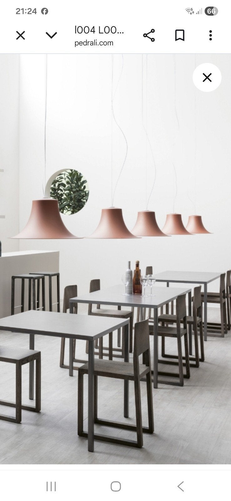 Pedrali design verlichting (prijs voor 3 stuks) showroommode, Ophalen, Gebruikt