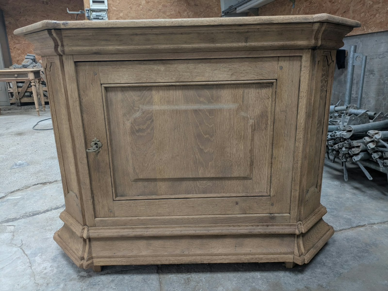 Eiken tv kast 53cm breed 120 cm lang 90 cm hoog, Enlèvement, Comme neuf