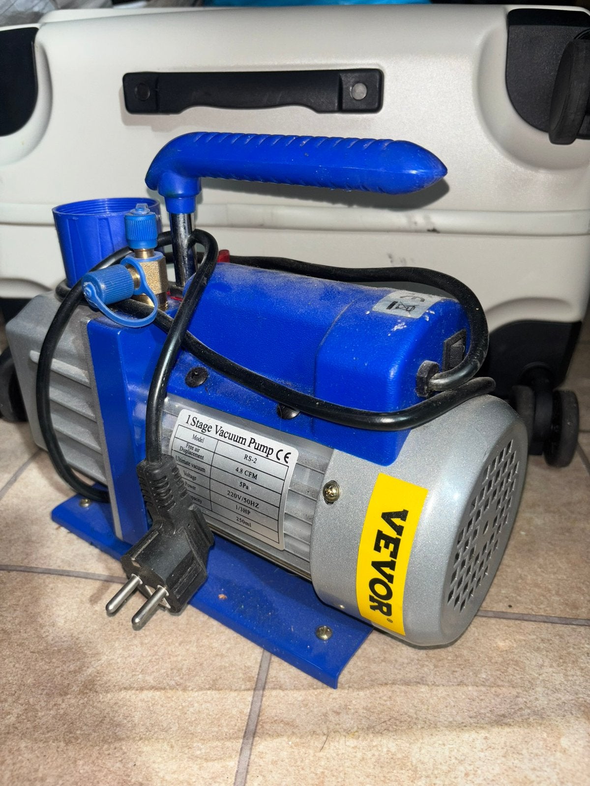 VEVOR RS-2 Vacuümpomp (1 Stage, 4.8 CFM, 1/3 HP), Bricolage & Construction, Compresseurs, Enlèvement, Comme neuf