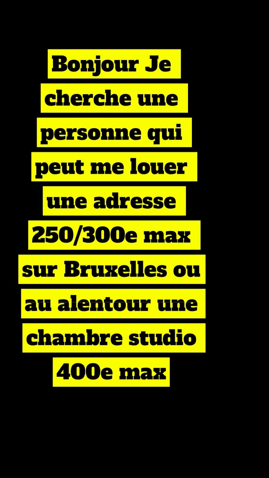 ADRESSE SUR BRUXELLES, Bruxelles