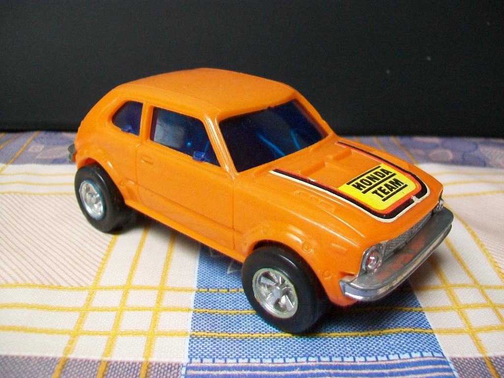 Honda Civic 1972 - Plastic - Auto - Retro Vintage, Ophalen of Verzenden, Gebruikt, Auto's