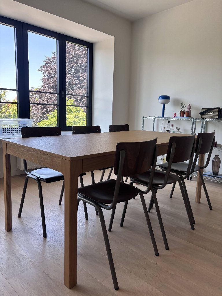 Uitschuifbare eettafel Ikea, Ophalen, 50 tot 100 cm, Zo goed als nieuw, Vijf personen of meer