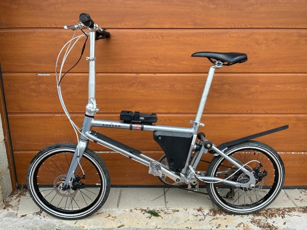 Ahooga opvouwbare elektrische fiets, Ophalen, Zo goed als nieuw, 50 km per accu of meer