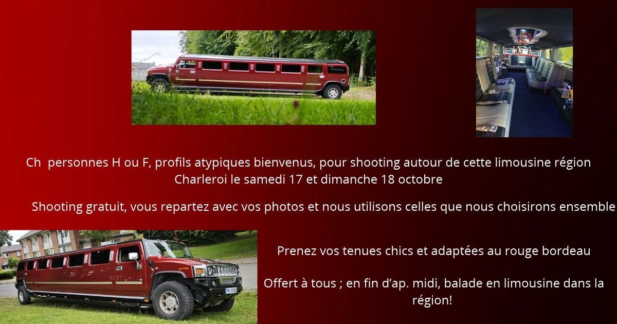 cherche modèle H ou F pour photos octobre, Ophalen