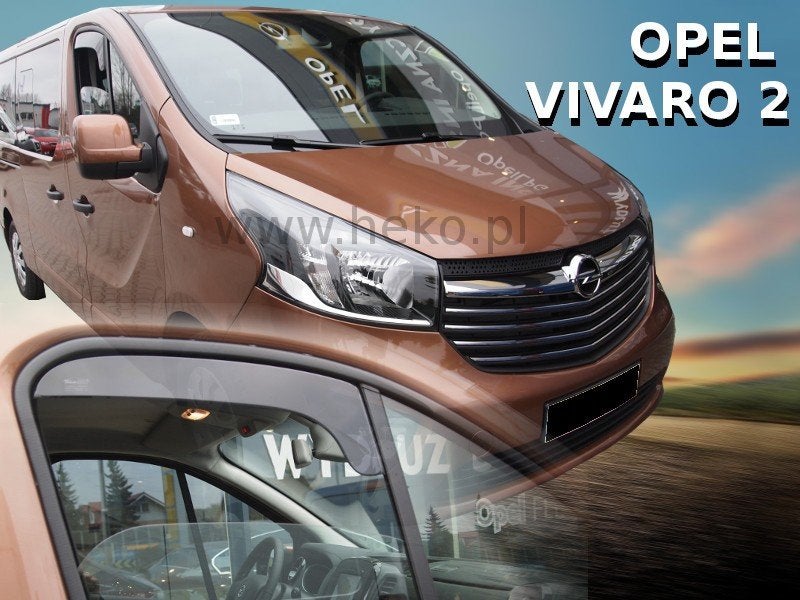 Zijwindschermen Opel Vivaro smoke getint pasvorm team heko, Ophalen of Verzenden, Nieuw