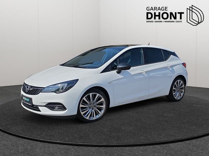 Opel Astra 5D GS - 1.2 Benzine - Manueel 6 - 130PK, Auto's, Stof, Gebruikt, 1199 cc, Wit