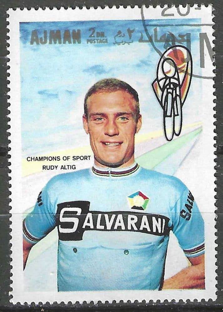 Ajman 1969 - Michel 355 - Rudi Altig (ST), Verzenden, Gestempeld