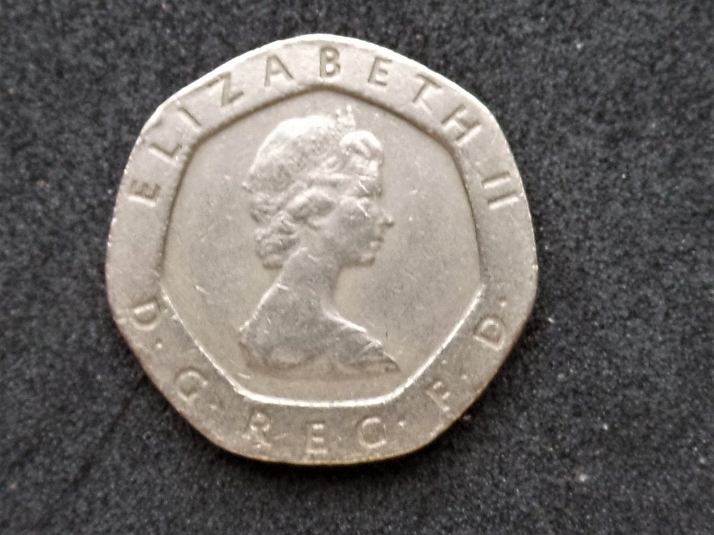 Muntstuk van 20 pence van 1982, Ophalen of Verzenden, Losse munt