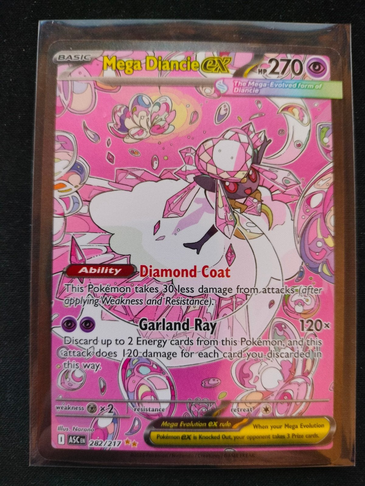 Mega Diancie ex, Ophalen of Verzenden, Nieuw, Losse kaart, Foil