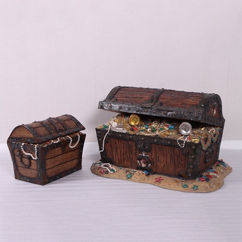Coffre au trésor pirate — Coffre au trésor 48 x 33 x 41 cm, Enlèvement, Neuf