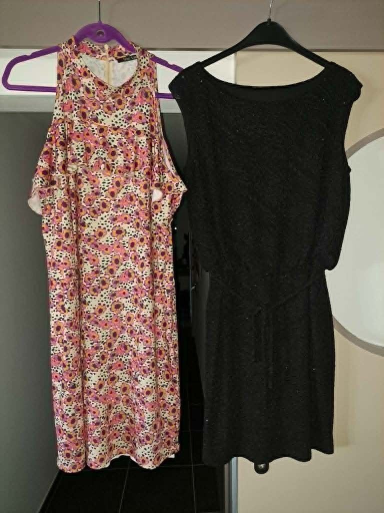 jurk, Marc Aurel, en/of Esprit, zomer, mt XL/42, Kleding | Dames, Jurken, Zwart, Maat 42/44 (L), Ophalen of Verzenden, Zo goed als nieuw