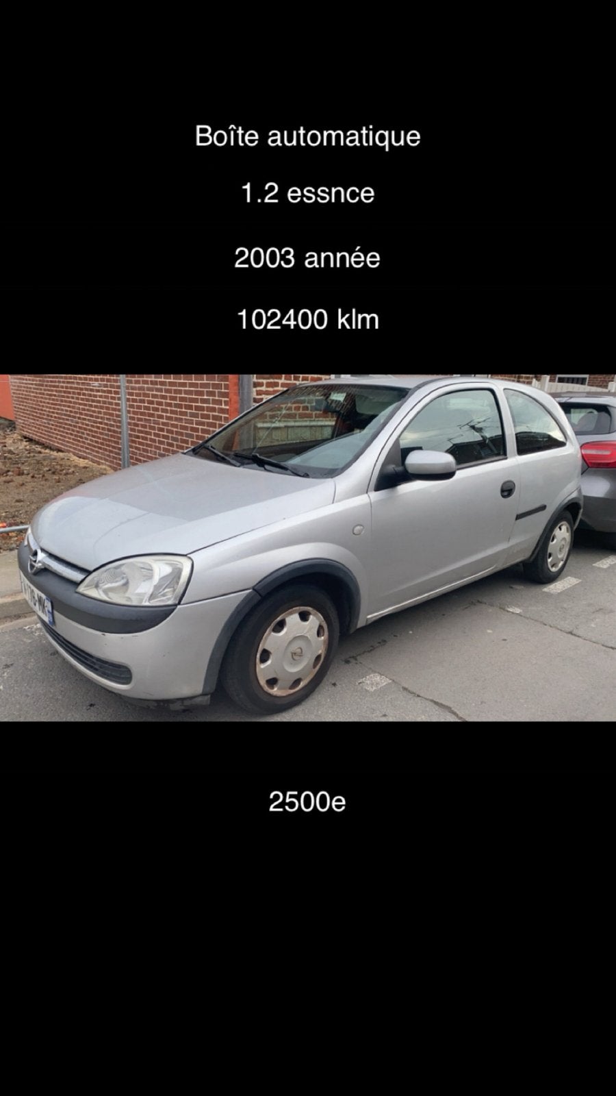 Opel corsa 1.2 automatique, Achat, Automatique, Particulier, Corsa