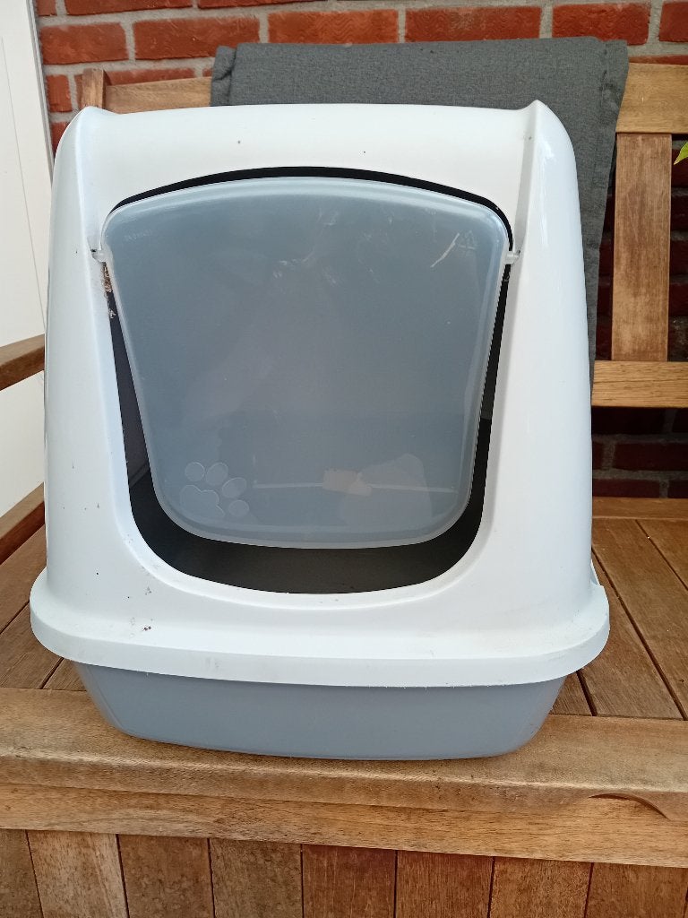 kattenhuisje en kattenbak, Dieren en Toebehoren, Ophalen, Gebruikt, Open