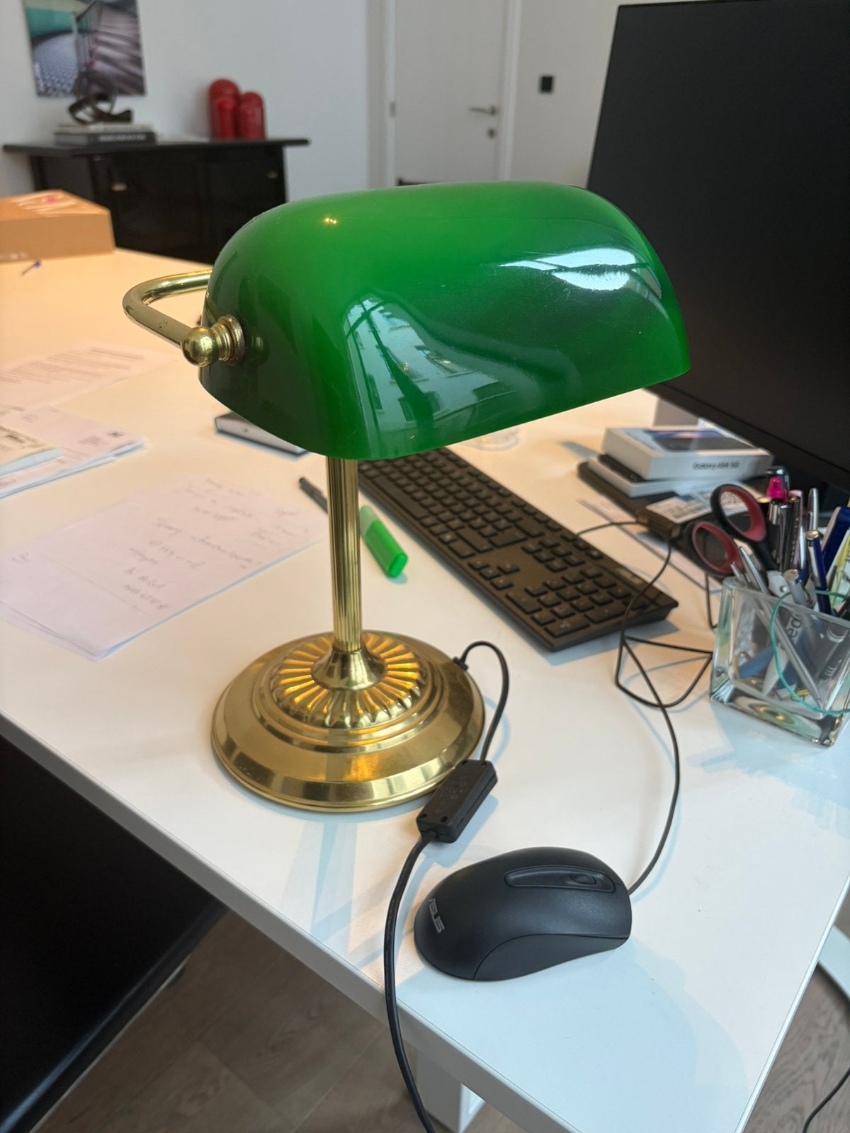 Vintage bureaulamp, Ophalen