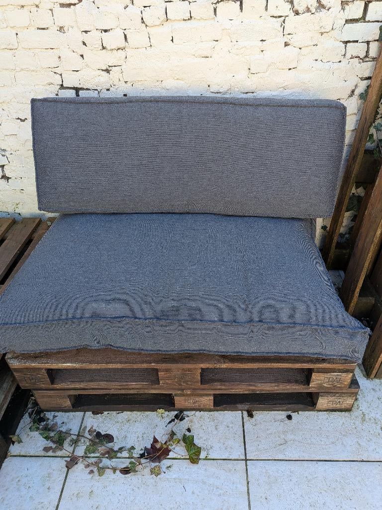 Tuinset paletten te koop, Ophalen, Zo goed als nieuw, Hout