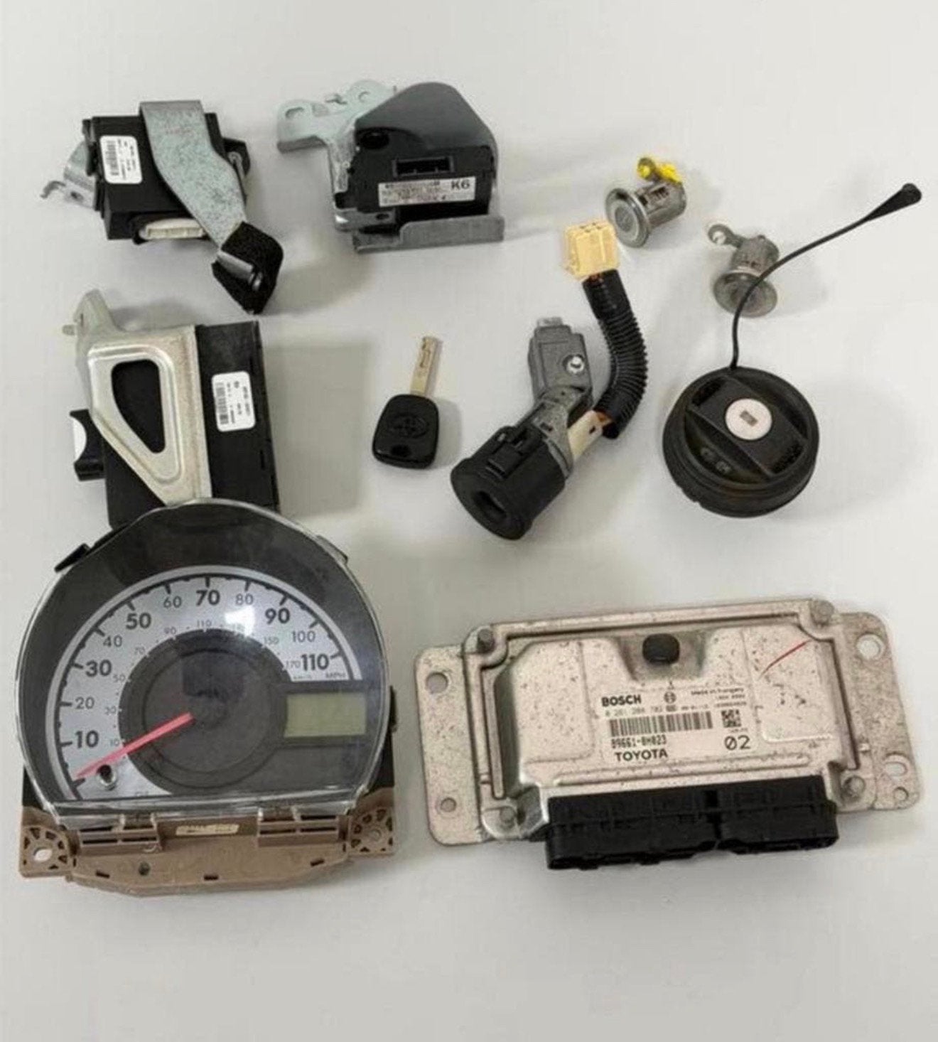 ECU KIT + Sloten SET Toyota Aygo Peugeot 107 Citroën C1 1.0, Ophalen of Verzenden, Gebruikt, Citroën