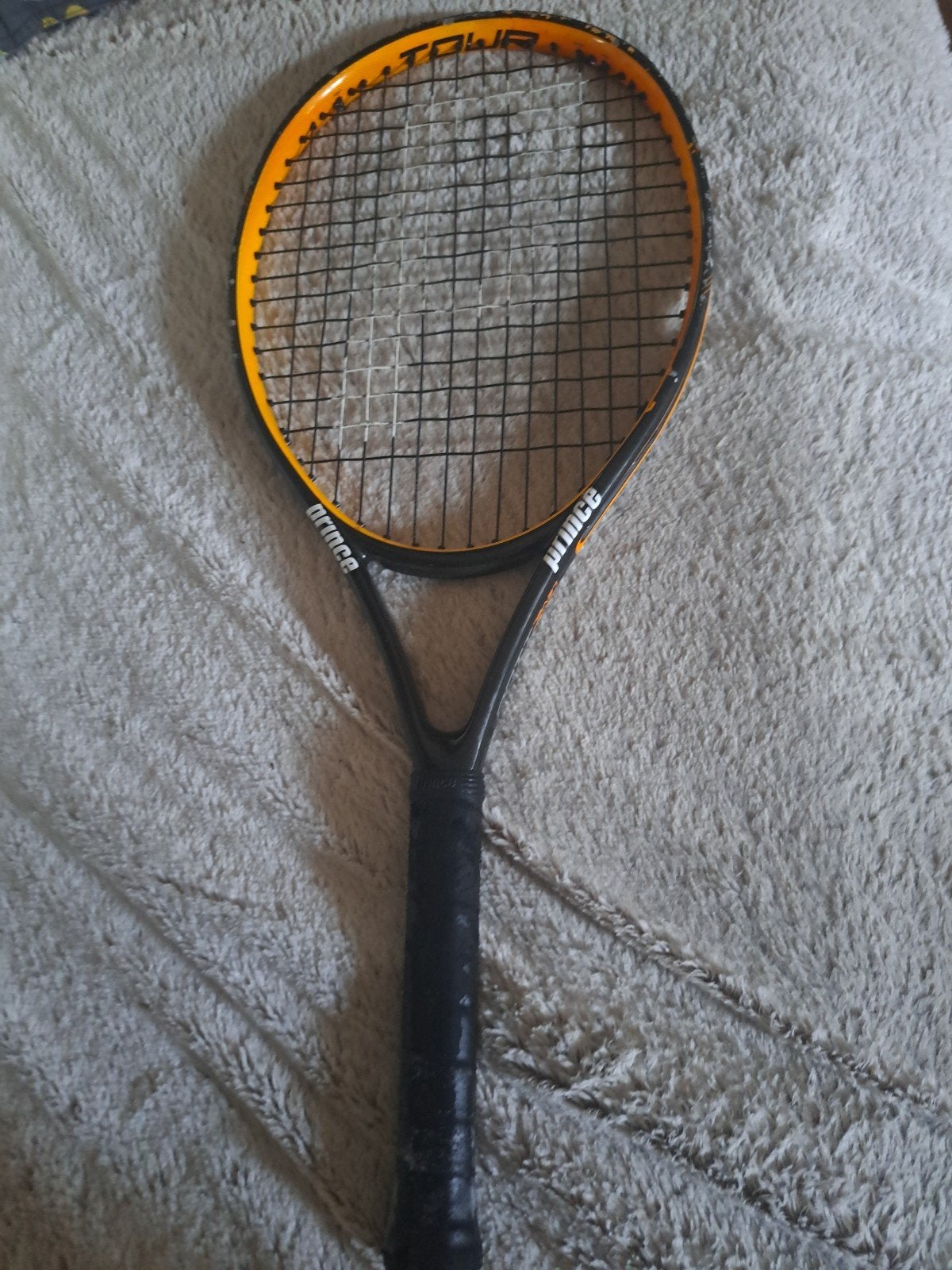 Dit is een Prince TeXtreme Tour 100T, Sport en Fitness, Tennis, Ophalen, Racket, Prince