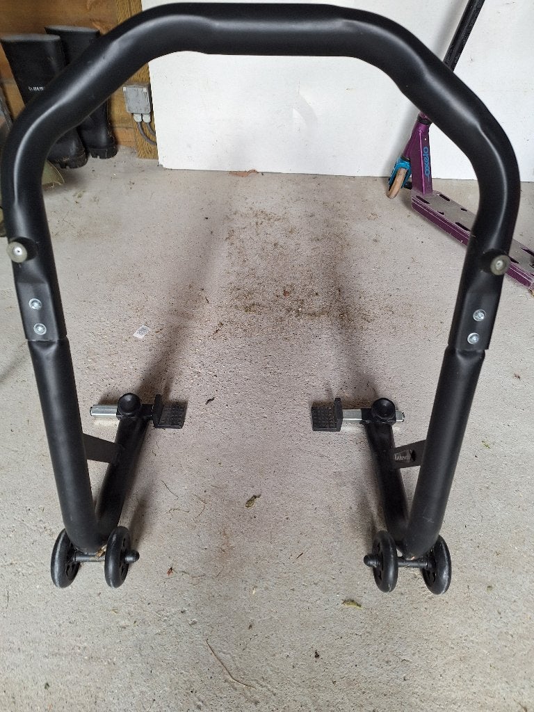 MOTORFIETS PADDOCK STAND ...Achterwiel, Ophalen