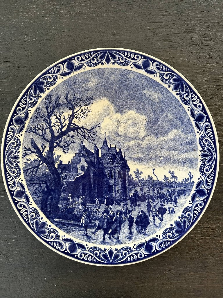 Delfts blauw wandbord (Chemkefa), Antiek en Kunst, Ophalen