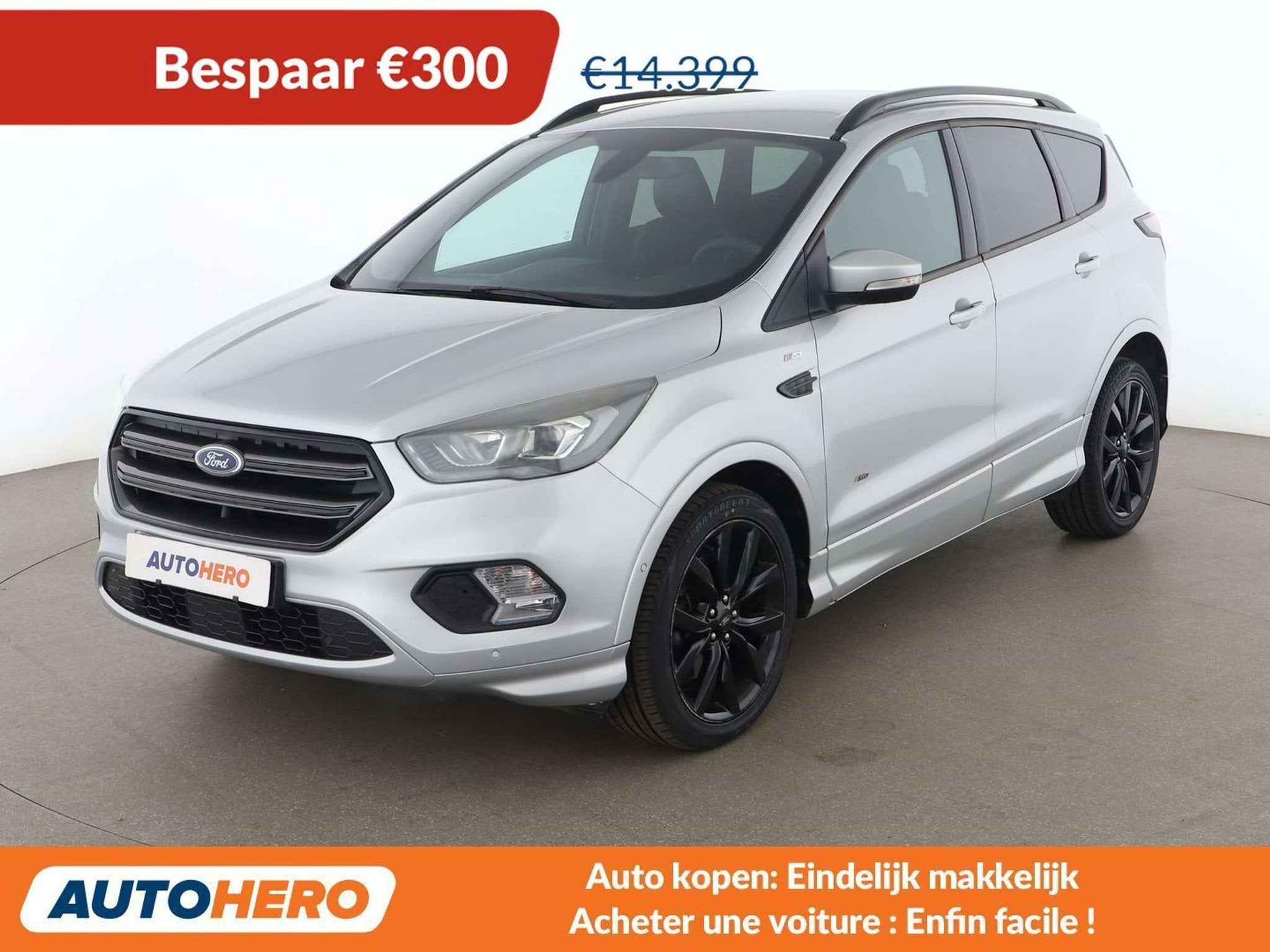 Ford Kuga 2.0 TDCi ST-Line (bj 2017, automaat), Auto's, Automaat, 1716 kg, Gebruikt, Kuga