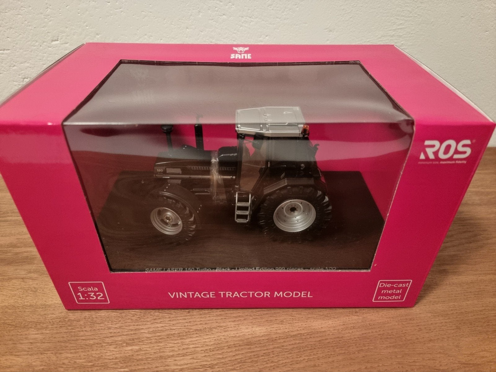 Same Laser 150 Turbo Zwart ROS, Hobby en Vrije tijd, Modelauto's | 1:32, Nieuw, Tractor of Landbouw, Overige merken, Ophalen of Verzenden