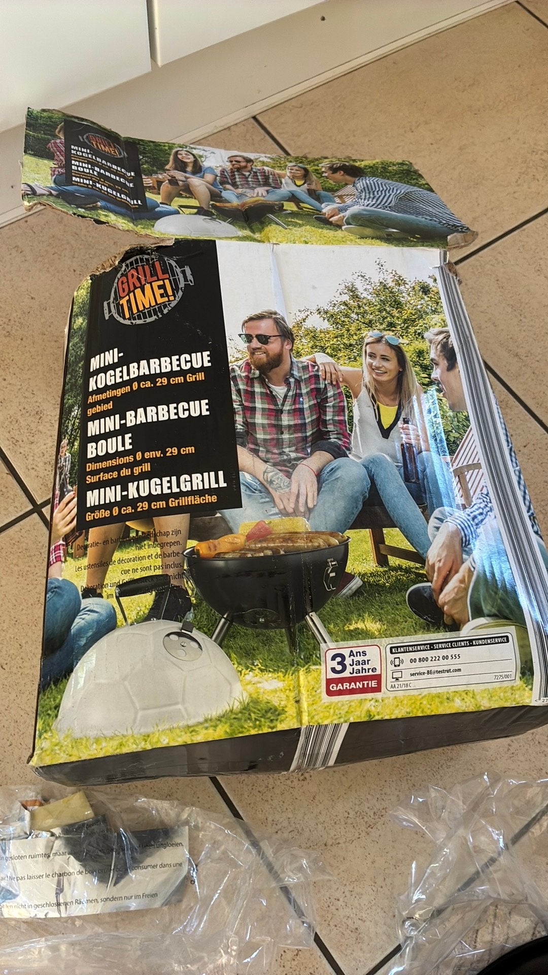 MiniBBQ, Ophalen, Gebruikt