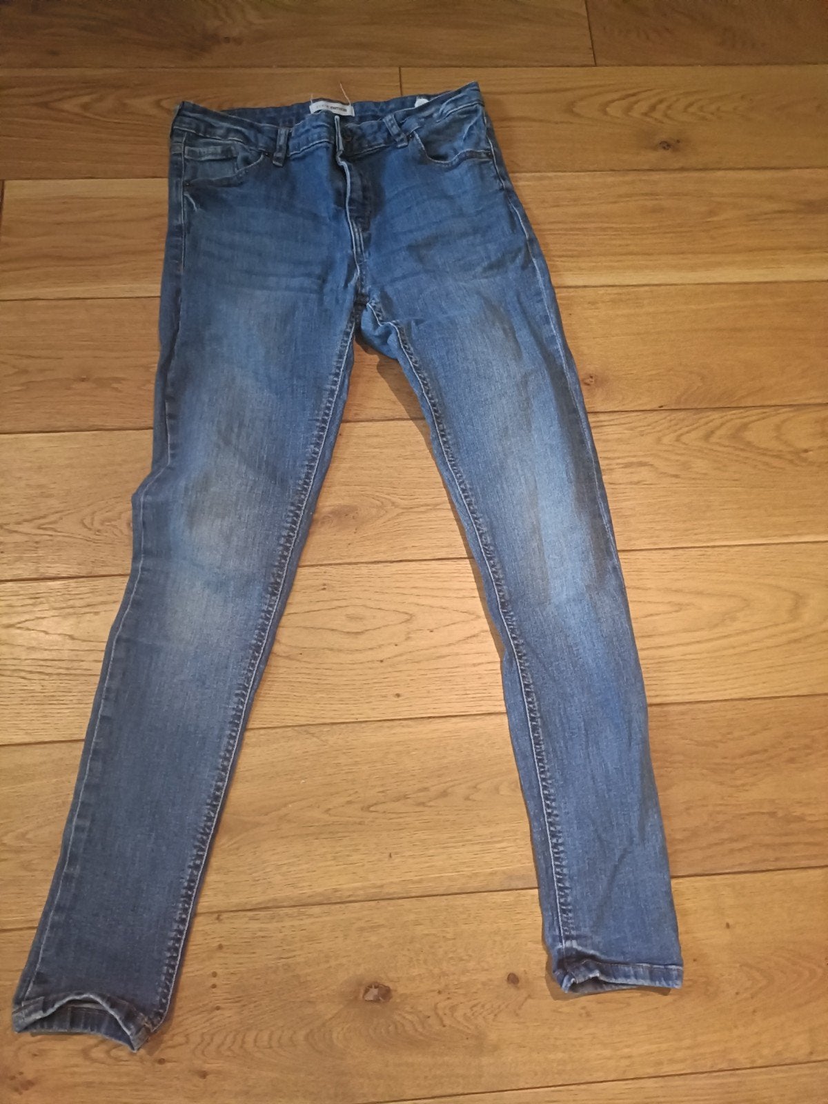 pantalon en jeans bleu, Enlèvement ou Envoi, W32 (confection 46) ou plus petit, Pimkie, Porté