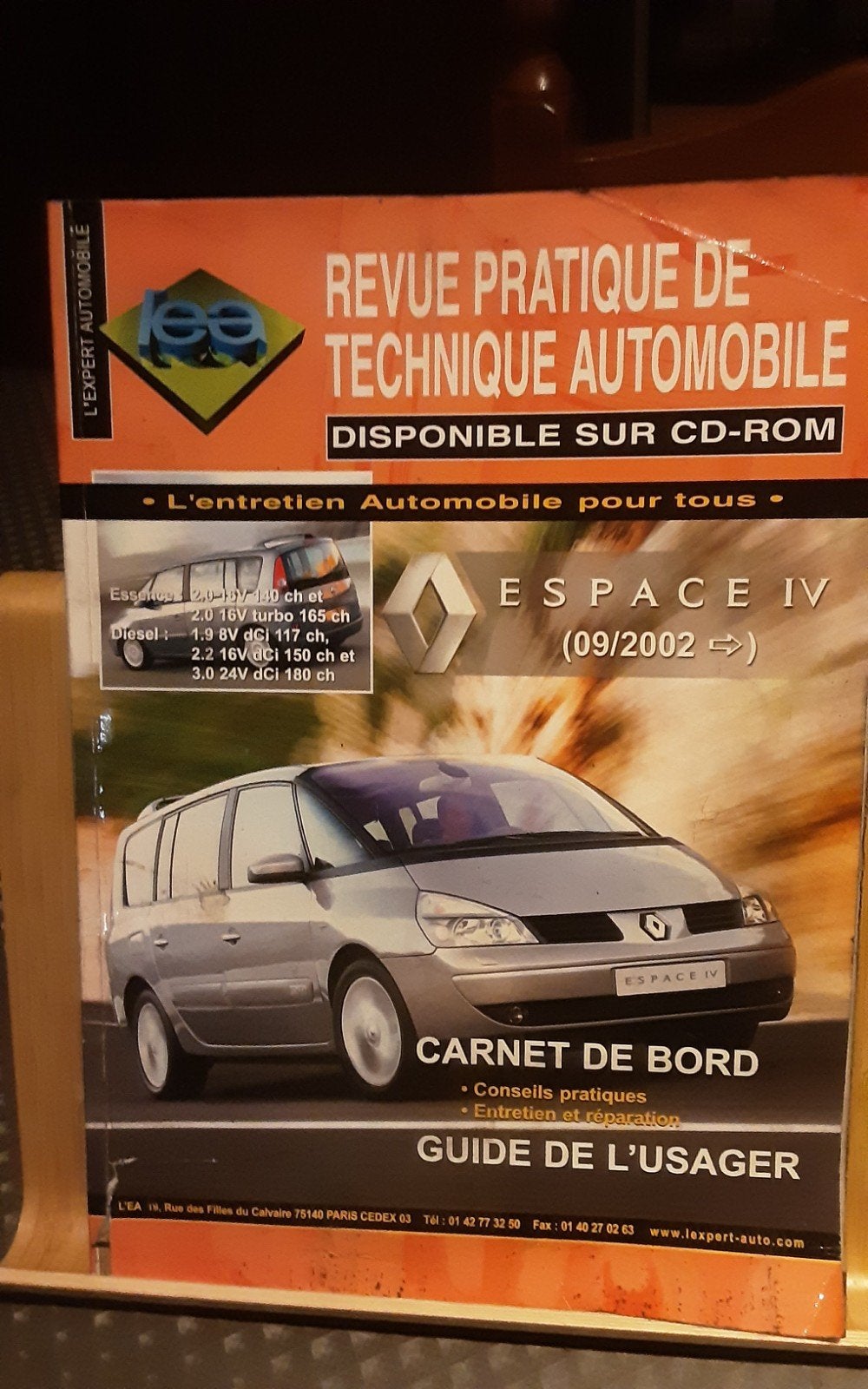 Renault espace 4 revue pratique de technique automobille, Enlèvement ou Envoi