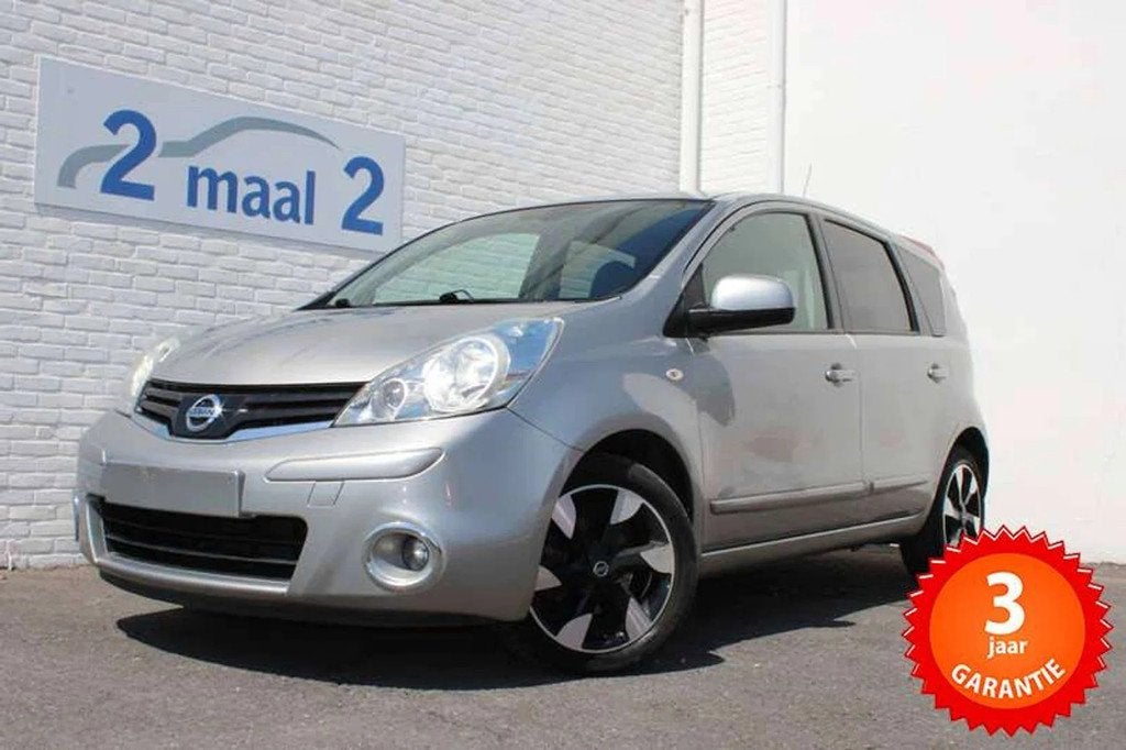 Nissan Note Airco / Cruise / inclusief 3 JAAR garantie!, Auto's, Euro 5, Zwart, 4 cilinders, 65 kW