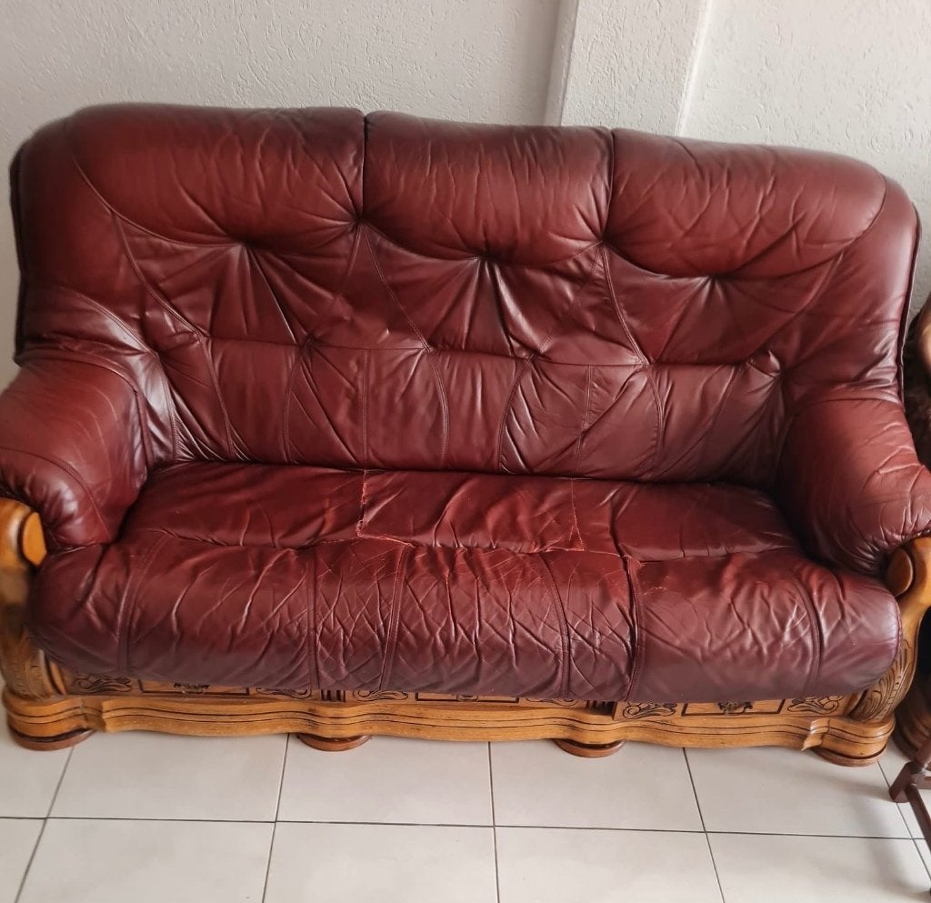 Canapé, Quatre personnes ou plus, Enlèvement, Utilisé, Cuir
