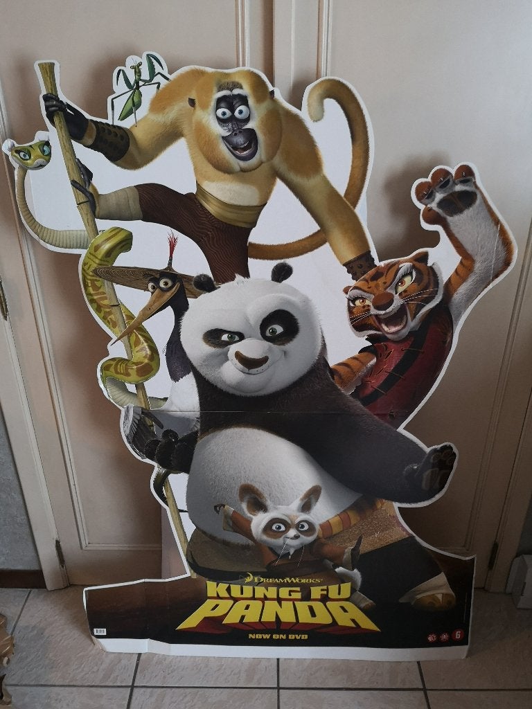 PLV DREAMWORKS KUNG FU PANDA, Enlèvement, Utilisé, Autres sujets/thèmes, Affiche ou Poster pour porte ou plus grand