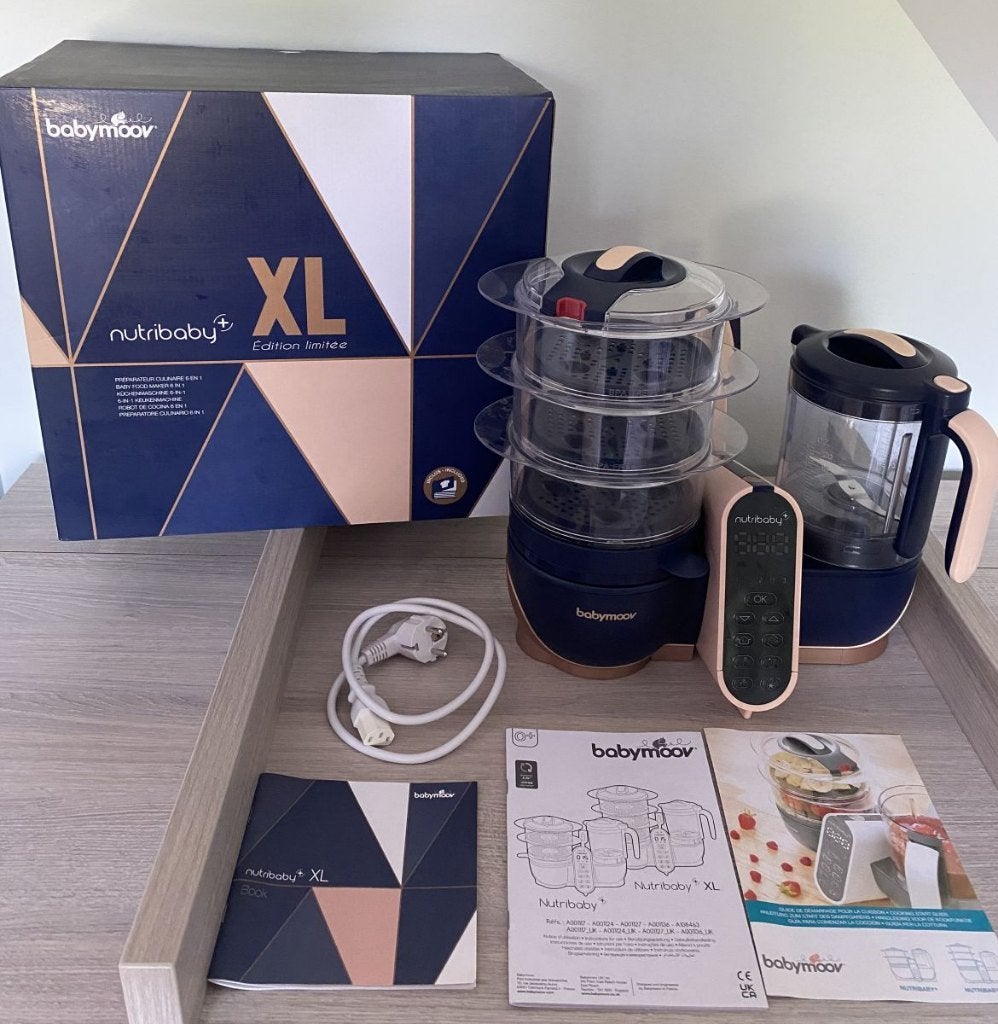 Zo goed als NIEUW: Babymoov Nutribaby(+) XL Limited Edition, Comme neuf, Préparateur de repas pour bébé, Enlèvement, Babymoov