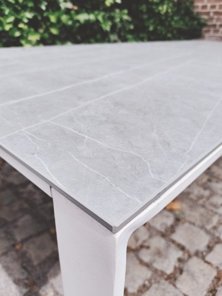Bristol tuintafel volkeramiek, Tuin en Terras, Ophalen, Zo goed als nieuw, Rechthoekig, Overige materialen