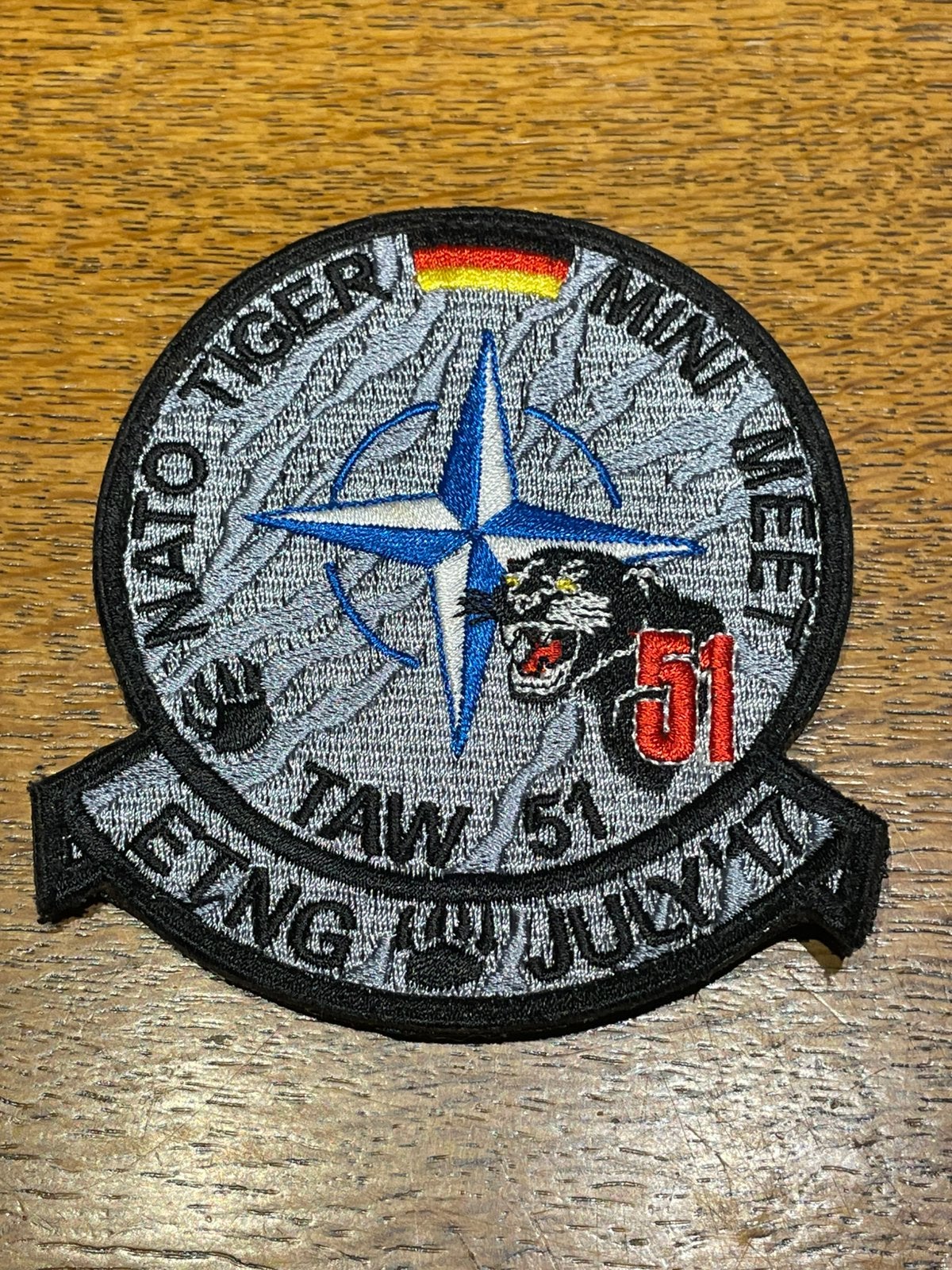 Nato Tiger mini meet 2017 patch, Ophalen of Verzenden, Zo goed als nieuw