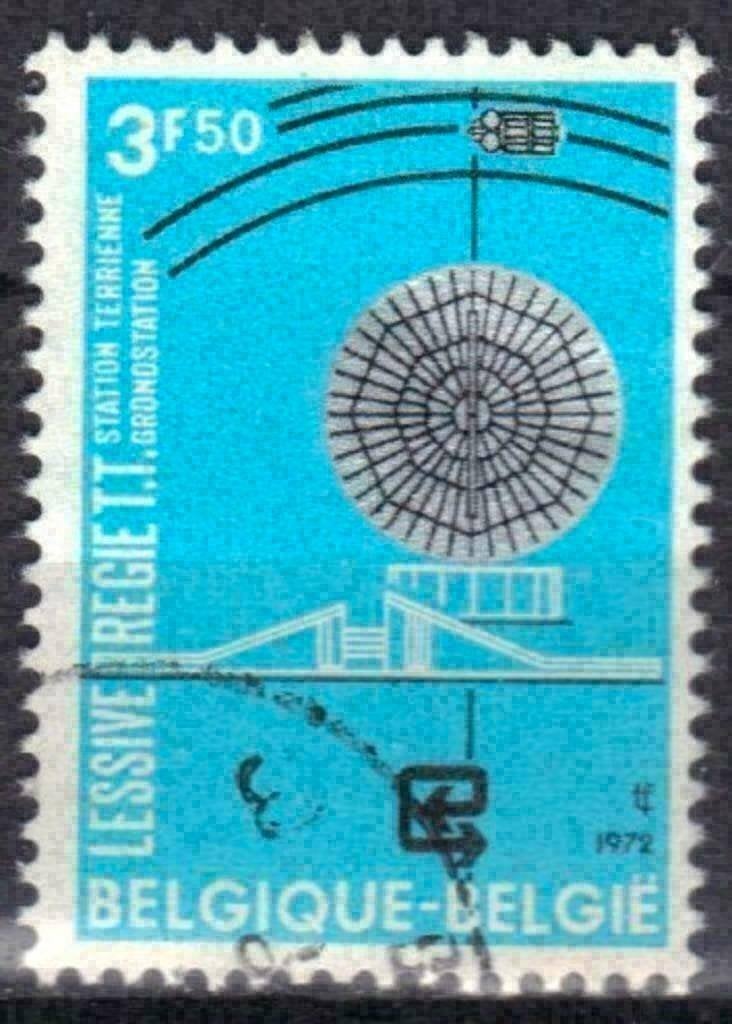 Belgique 1972 - Yvert/OBP 1640 - Station terrestre de t (ST), Envoi, Affranchi, Oblitéré