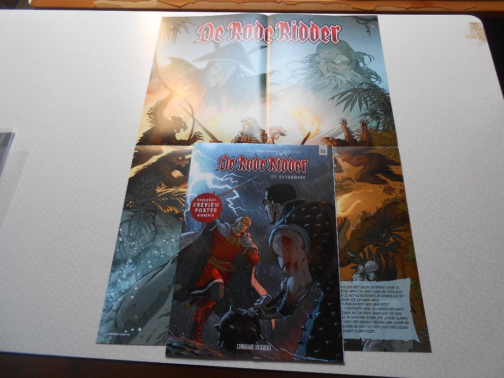 Rode ridder 251 De gevangene 2016 1 ste druk. Met poster., Boeken, Willy Vandersteen, Eén stripboek, Nieuw, Ophalen of Verzenden